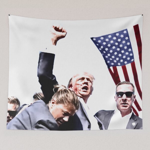 Item preview, Donald Trump after an assassination attempt designed and sold by Lefteris Betsis.