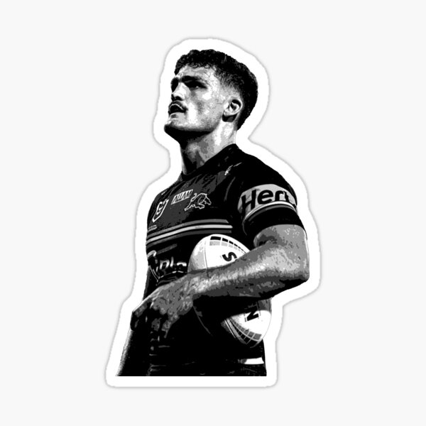 Item preview, Nathan Cleary Panthers NRL poster noir et blanc designed and sold by sarahhelizz.