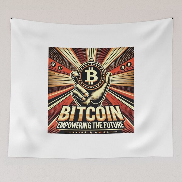 Item preview, Bitcoin Empowering the future BTC Crypto Design designed and sold by NoCompetition.