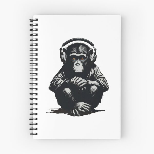 Item preview, Banksy DJ Monkey Thinker with Headphones designed and sold by hamishby.