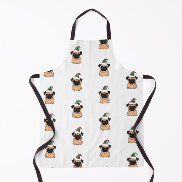 Item preview, Cute Pug In Christmas Hat - Funny designed and sold by canvadreamer444.