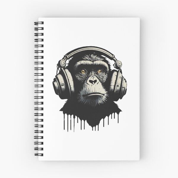 Item preview, Banksy DJ Monkey Thinker with Headphones designed and sold by hamishby.