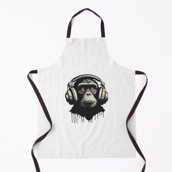 Item preview, Banksy DJ Monkey Thinker with Headphones designed and sold by hamishby.