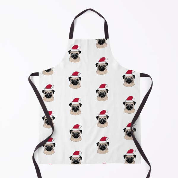 Item preview, Cute Pug In Christmas Hat - Funny designed and sold by canvadreamer444.