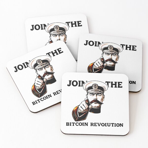 Item preview, Join the Bitcoin Revolution - BTC Cryptocurrency propaganda postsr designed and sold by NoCompetition.