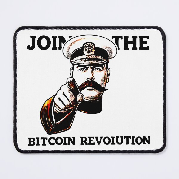 Item preview, Join the Bitcoin Revolution - BTC Cryptocurrency propaganda postsr designed and sold by NoCompetition.