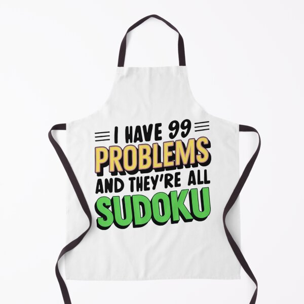 Item preview, Funny Sudoku Design - 99 Problems and They're All Sudoku designed and sold by BunBuntheDog-.