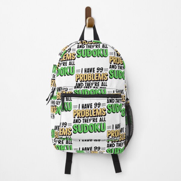 Item preview, Funny Sudoku Design - 99 Problems and They're All Sudoku designed and sold by BunBuntheDog-.
