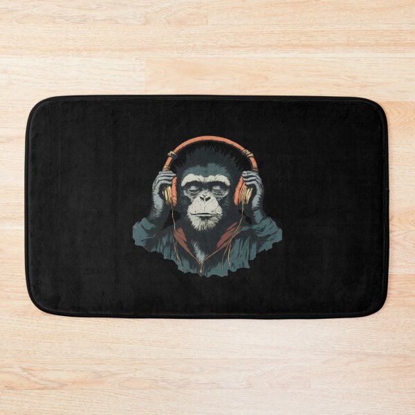 Item preview, Banksy DJ Monkey Thinker with Headphones designed and sold by hamishby.