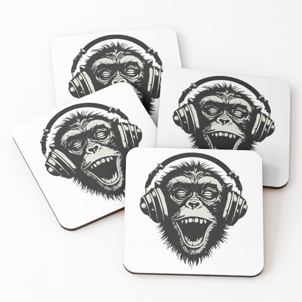 Item preview, Banksy DJ Monkey Thinker with Headphones designed and sold by hamishby.