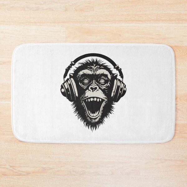 Item preview, Banksy DJ Monkey Thinker with Headphones designed and sold by hamishby.