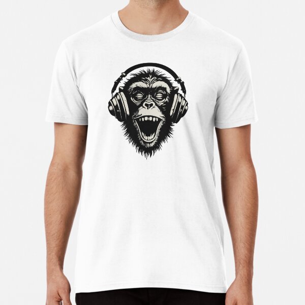 Item preview, Banksy DJ Monkey Thinker with Headphones designed and sold by hamishby.