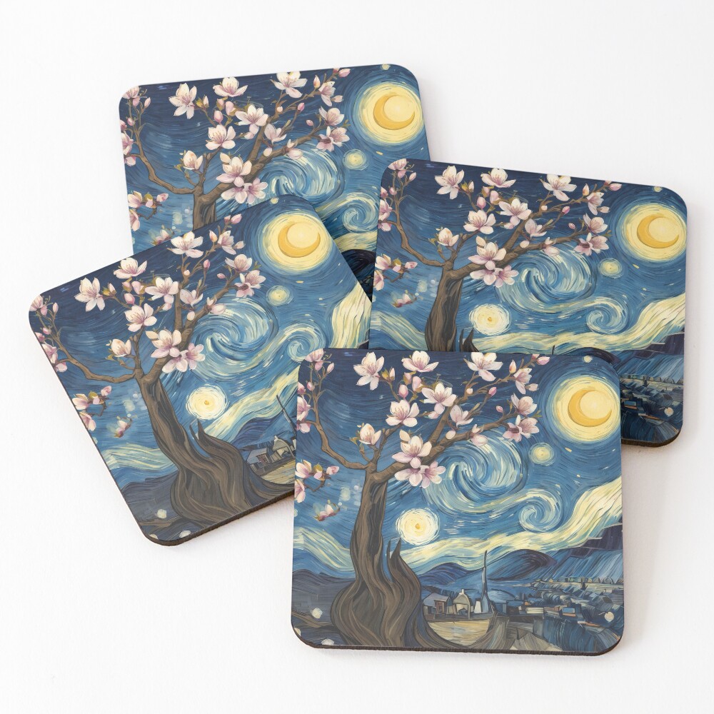 Aperçu de l'œuvre Dessous de verre (lot de 4) créée et vendue par MastersInColor.