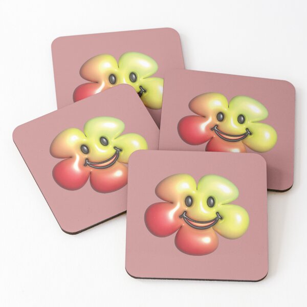 Item preview, 3d yellow and red flower smiley face. designed and sold by MiMee4451.