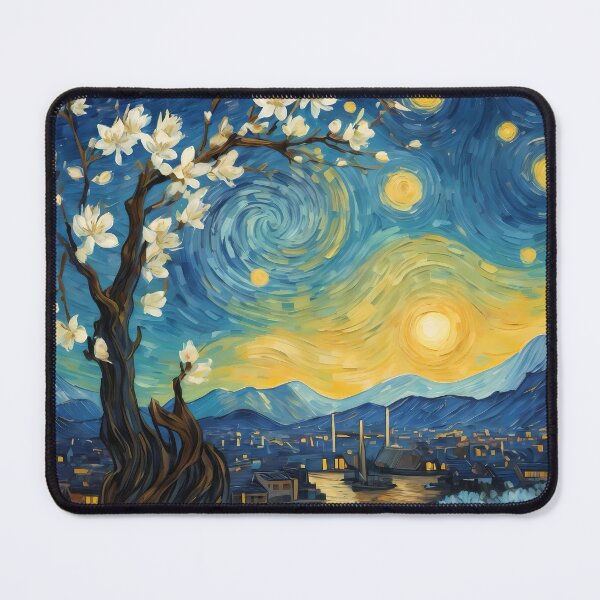 Aperçu de l'œuvre Dutch Masters Starry Night Van Gogh Visions A-14 créée et vendue par MastersInColor.