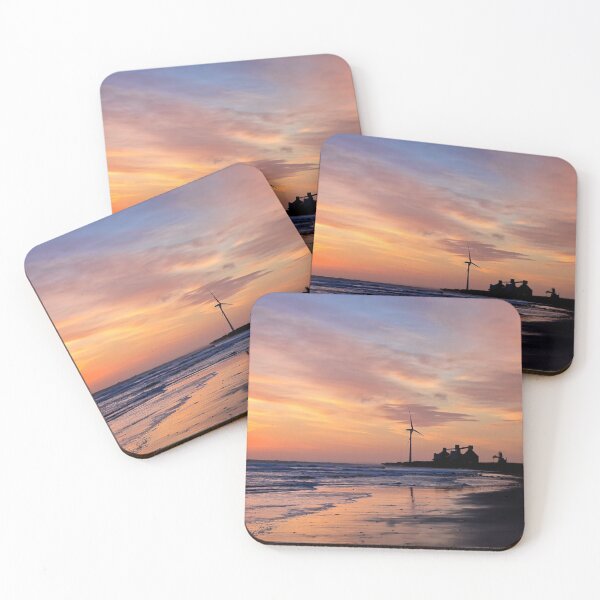 Item preview, Sunrise over Cambois beach designed and sold by Violaman.