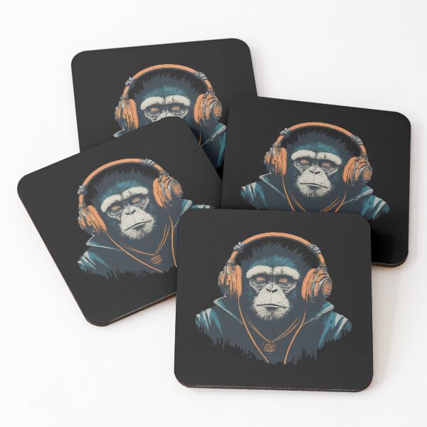 Item preview, Banksy DJ Monkey Thinker with Headphones designed and sold by hamishby.