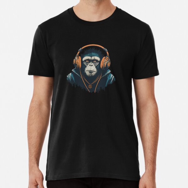 Item preview, Banksy DJ Monkey Thinker with Headphones designed and sold by hamishby.