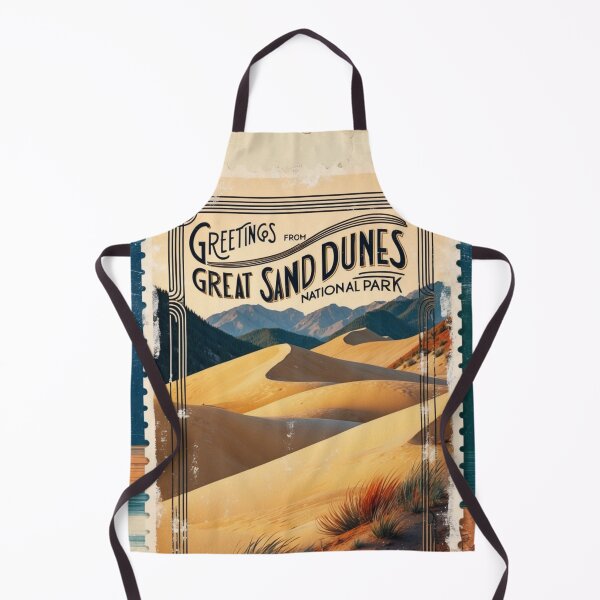Item preview, Great Sand Dunes National Park Postcard Vintage Retro Travel Vintage designed and sold by TravelPostcardGems.