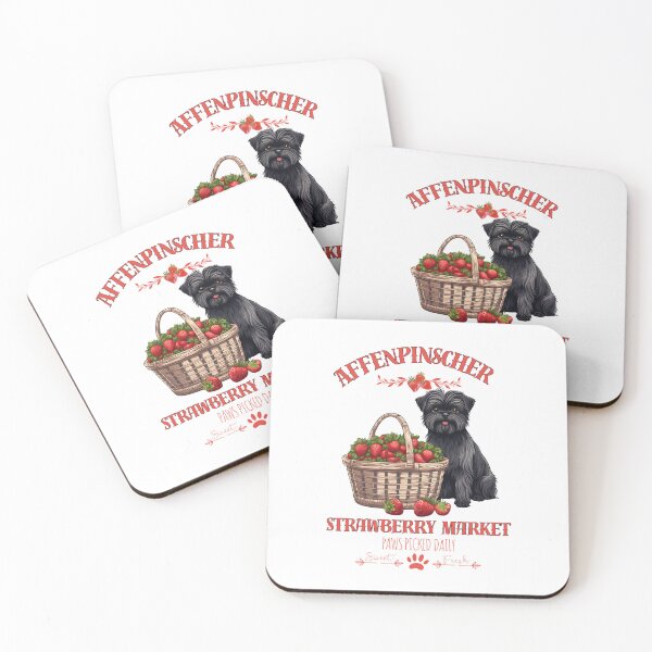 Item preview, Coquette Aesthetic Dog Strawberry market paws picked daily sweet and freesh fruits affenpinscher designed and sold by GoodyPaws.