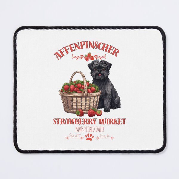 Item preview, Coquette Aesthetic Dog Strawberry market paws picked daily sweet and freesh fruits affenpinscher designed and sold by GoodyPaws.