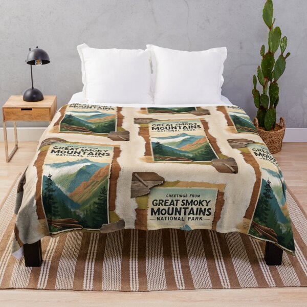 Item preview, Great Smoky Mountains National Park Postcard Vintage Retro Travel Vintage designed and sold by TravelPostcardGems.