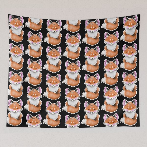 Item preview, Kawaii red fox designed and sold by NikiiNeko.