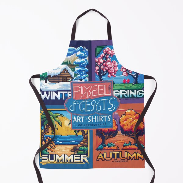 Item preview, "Pixel Seasons: Collectible Featuring Vibrant Pixel Art Landscapes" designed and sold by merve02shop.