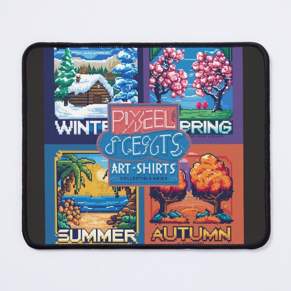 Item preview, "Pixel Seasons: Collectible Featuring Vibrant Pixel Art Landscapes" designed and sold by merve02shop.