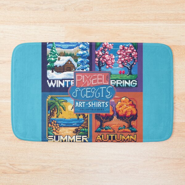 Item preview, "Pixel Seasons: Collectible Featuring Vibrant Pixel Art Landscapes" designed and sold by merve02shop.