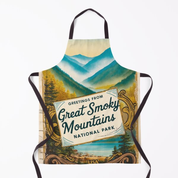 Item preview, Great Smoky Mountains National Park Postcard Vintage Retro Travel Vintage designed and sold by TravelPostcardGems.