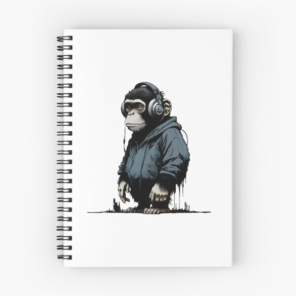 Item preview, Banksy DJ Monkey Thinker with Headphones designed and sold by hamishby.