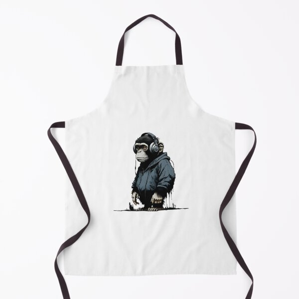 Item preview, Banksy DJ Monkey Thinker with Headphones designed and sold by hamishby.