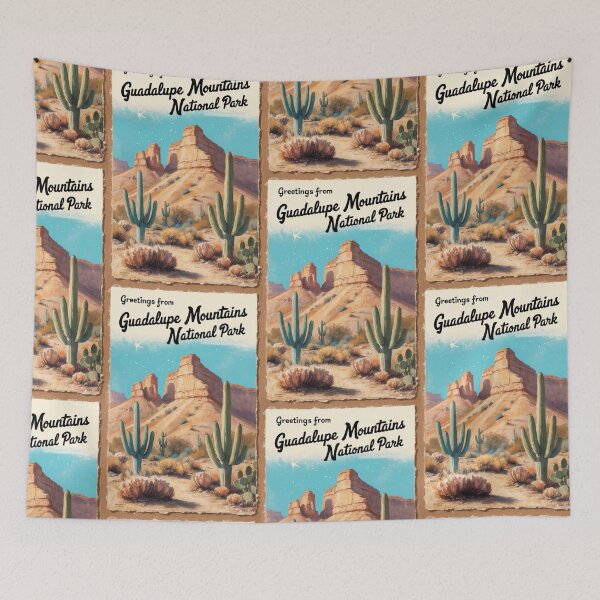 Item preview, Guadalupe Mountains National Park Postcard Vintage Retro Travel Vintage designed and sold by TravelPostcardGems.