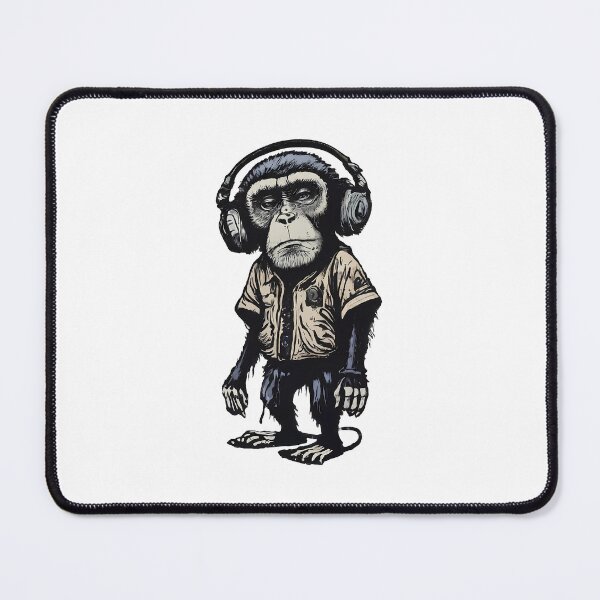 Item preview, Banksy DJ Monkey Thinker with Headphones designed and sold by hamishby.