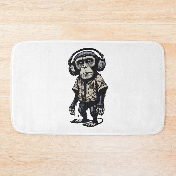 Item preview, Banksy DJ Monkey Thinker with Headphones designed and sold by hamishby.
