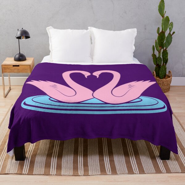 Item preview, Pink Swans Love Heart designed and sold by Jeallan Designs.