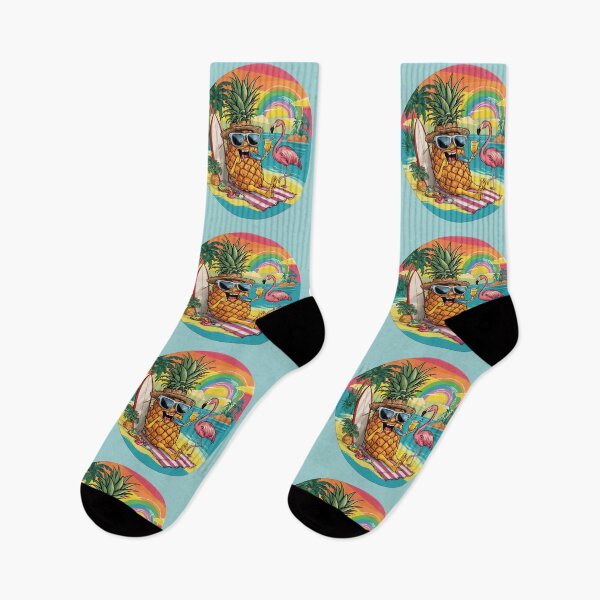 Item preview, Summer vibes design chill out pineapple and flamingo designed and sold by Newhyperion.