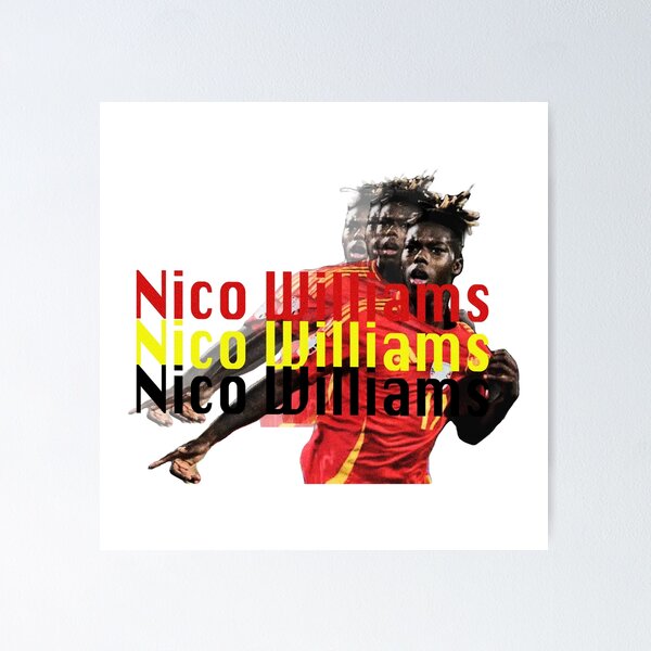 Item preview, Nico Williams Football Spain  designed and sold by Lifeforceprints.