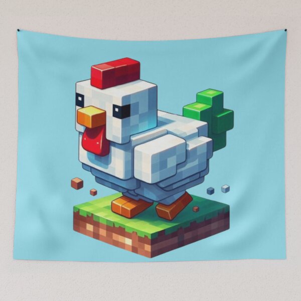 Item preview, Pixel Chicken Adventure designed and sold by LyssasMindArt.