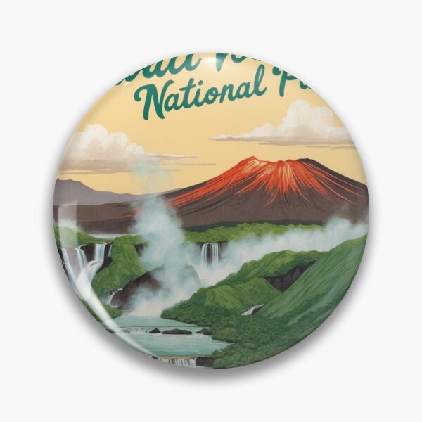 Artikelvorschau, Hawaii Volcanoes Nationalpark Postkarte Vintage Retro Reise Vintage entworfen und verkauft von TravelPostcardGems.
