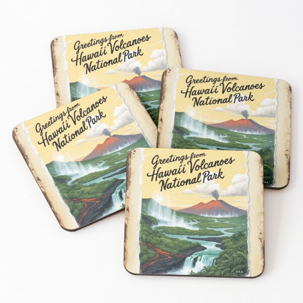 Item preview, Hawaii Volcanoes National Park Postcard Vintage Retro Travel Vintage designed and sold by TravelPostcardGems.