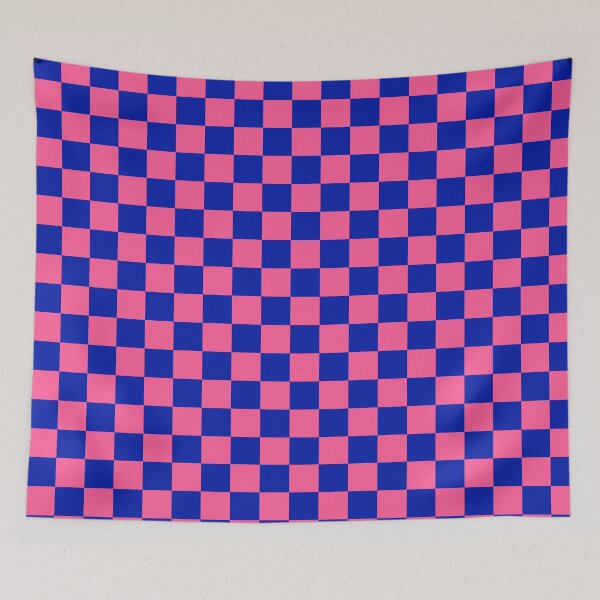 Item preview, Pink Blue Checker Pattern Design designed and sold by PatternTitan.