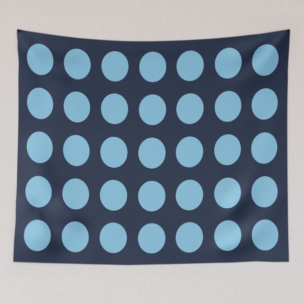 Item preview, BABY BLUE and NAVY BLUE Symmetrical  POLKA DOTS  designed and sold by RachelMacht.