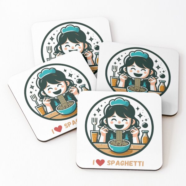 Aperçu de l'œuvre Girl Eating Spaghetti créée et vendue par Scouts4ever.