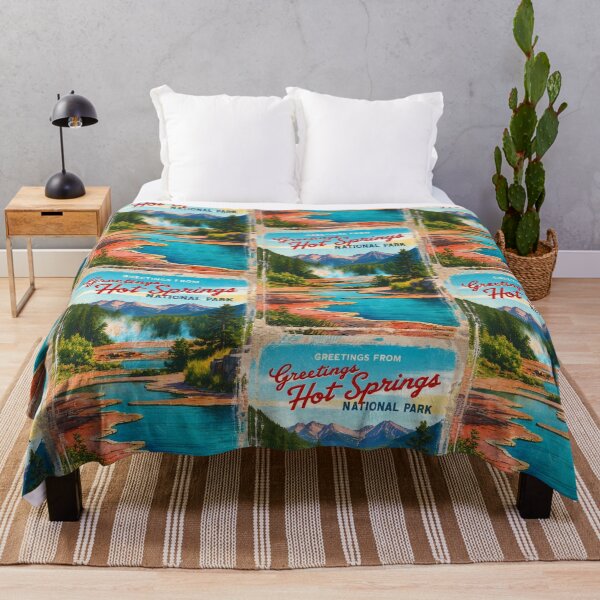 Item preview, Hot Springs National Park Postcard Vintage Retro Travel Vintage designed and sold by TravelPostcardGems.