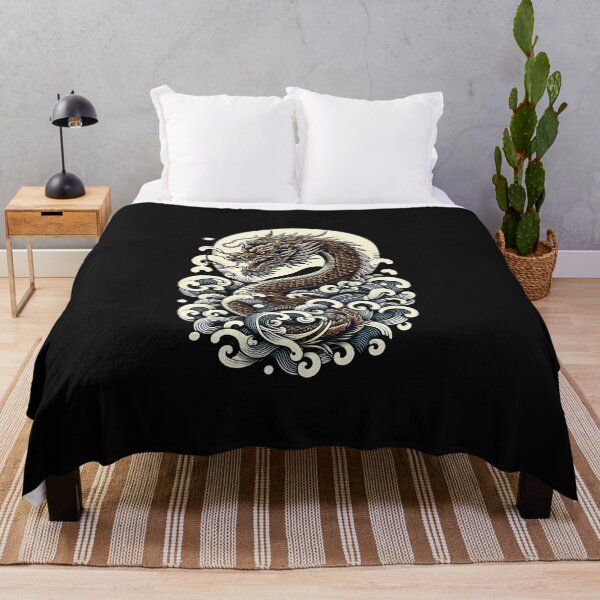 Item preview, Serene Asian Dragon Amidst Swirling Clouds designed and sold by zoughlal.