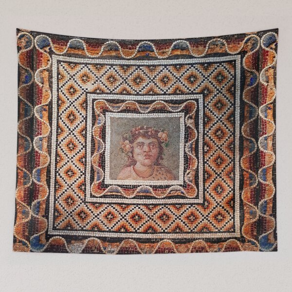 Item preview, ANTIQUE ROMAN MOSAICS Dionysos Portrait designed and sold by BulganLumini.