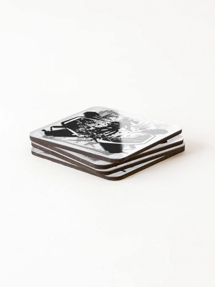 Thumbnail 4 of 5, Coasters (Set of 4), Wild Punk. Ramp Rider Mask designed and sold by tabemisa.