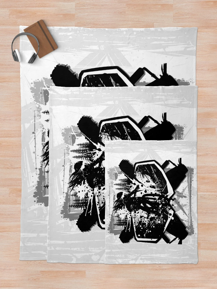 Thumbnail 5 of 6, Throw Blanket, Wild Punk. Ramp Rider Mask designed and sold by tabemisa.